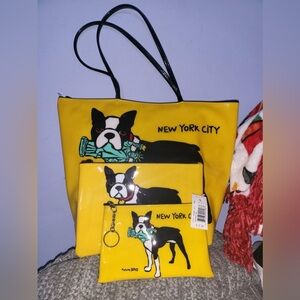 Marc Tetro Boston Terrier New York Shiney Bag(s) bought in New York City